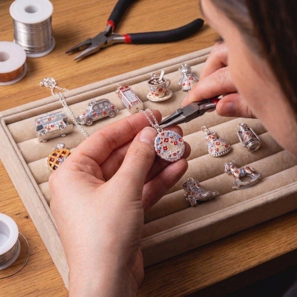 Elegantes colgantes de acero i - Jewelry Making London reseña y precio