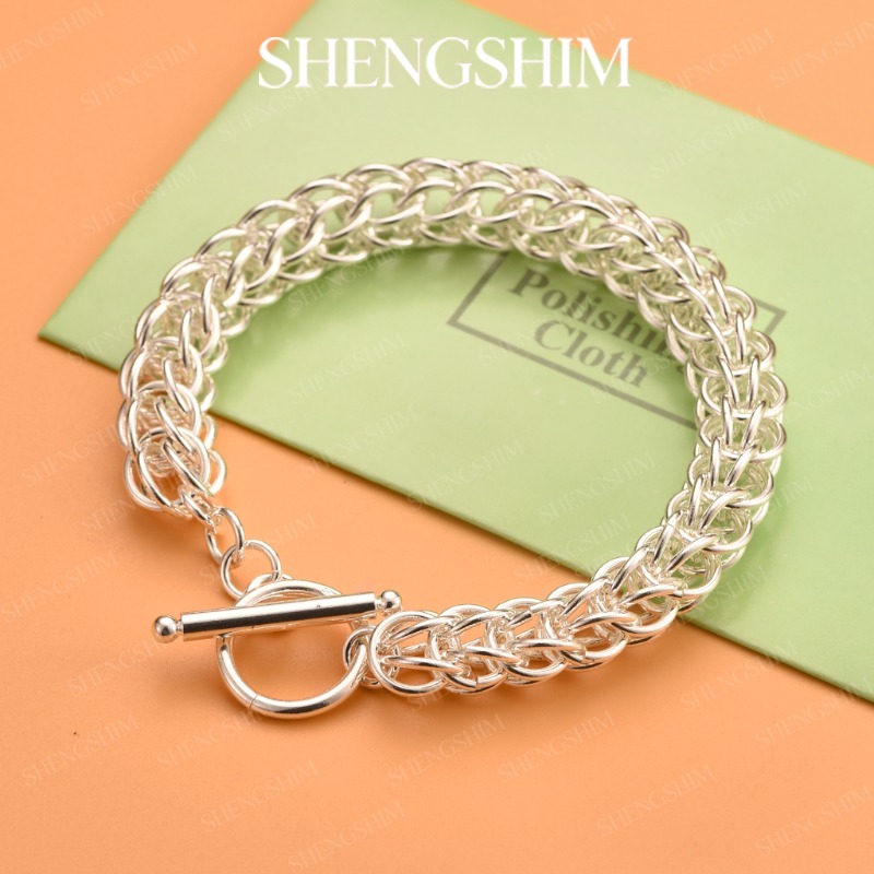 Pulsera de plata de ley 925 co - Jewelry Making Board reseña y precio